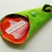 6in OBV Thong Panty Liner - Paradise Lime Green - Cloth Menstrual Pad