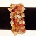 Lake Superior Agate & Quartz Chips Stretchy Bracelet -- 6 to 6 1/4 inch wrist (up to 7 1/4)