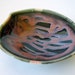 Heart Bowl - Black with Pink and Blue Highlights