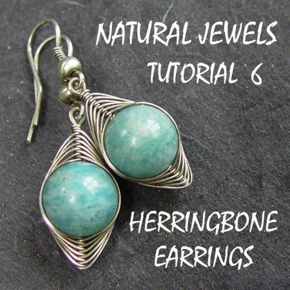 Wire Wrapping Tutorial 6 Herringbone Earrings