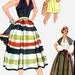 Vintage 50s Simplicity 3879 ROCKABILLY FULL Skirt, Halter Top, Shirts and Bolero Jacket Size 14 (32-26.5-35)