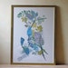 vintage floral leaf painting / watercolor
