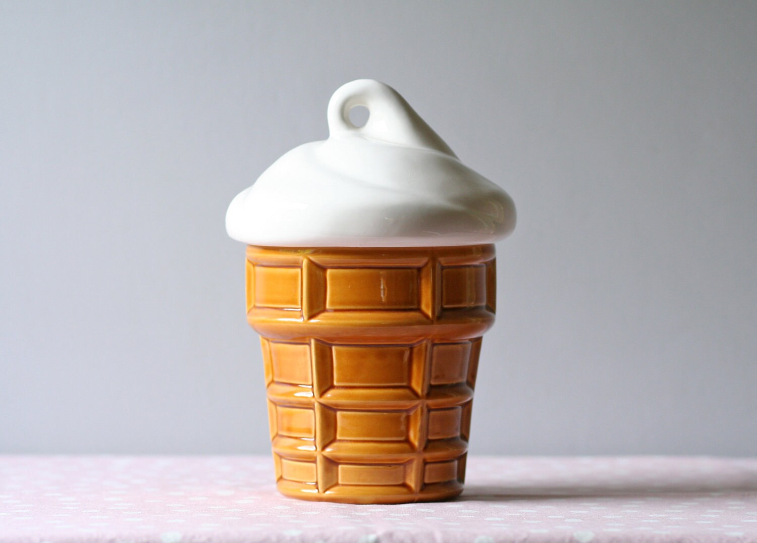 vintage ice cream canister or cookie jar medium