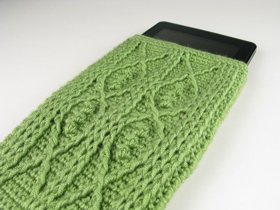 Crochet Pattern Kindle Fire Cover Crochet Cable Fish Digital