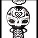 Sugar Skull Toy - Day of the Dead toy - Dia de los Muertos plush- Sugar Skull baby
