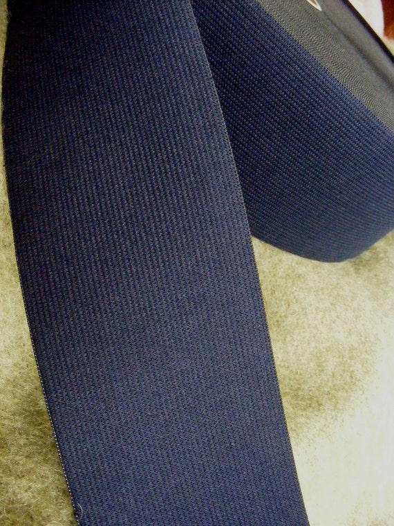 navy blue elastic waist work pants