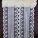 ivory lace, 3 7/8" wide lace with scalloped edges