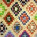 Large Vintage Granny Square Crochet Afghan