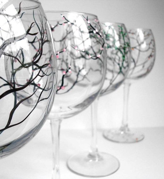 Four Seasons Globe Wine Glasses
