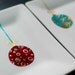Coloroful Christmas Ornaments Square Appetizer Plates - 4 Piece Hand Painted Christmas Plate Collection