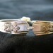 Floral Silverware Handle Bracelet with Magnetic Clasp