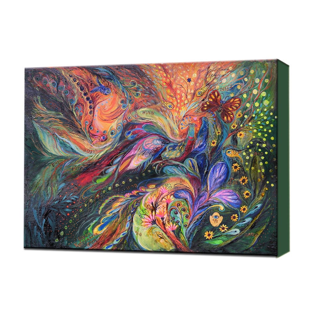 The Glade: signed canvas print based on Jewish art painting