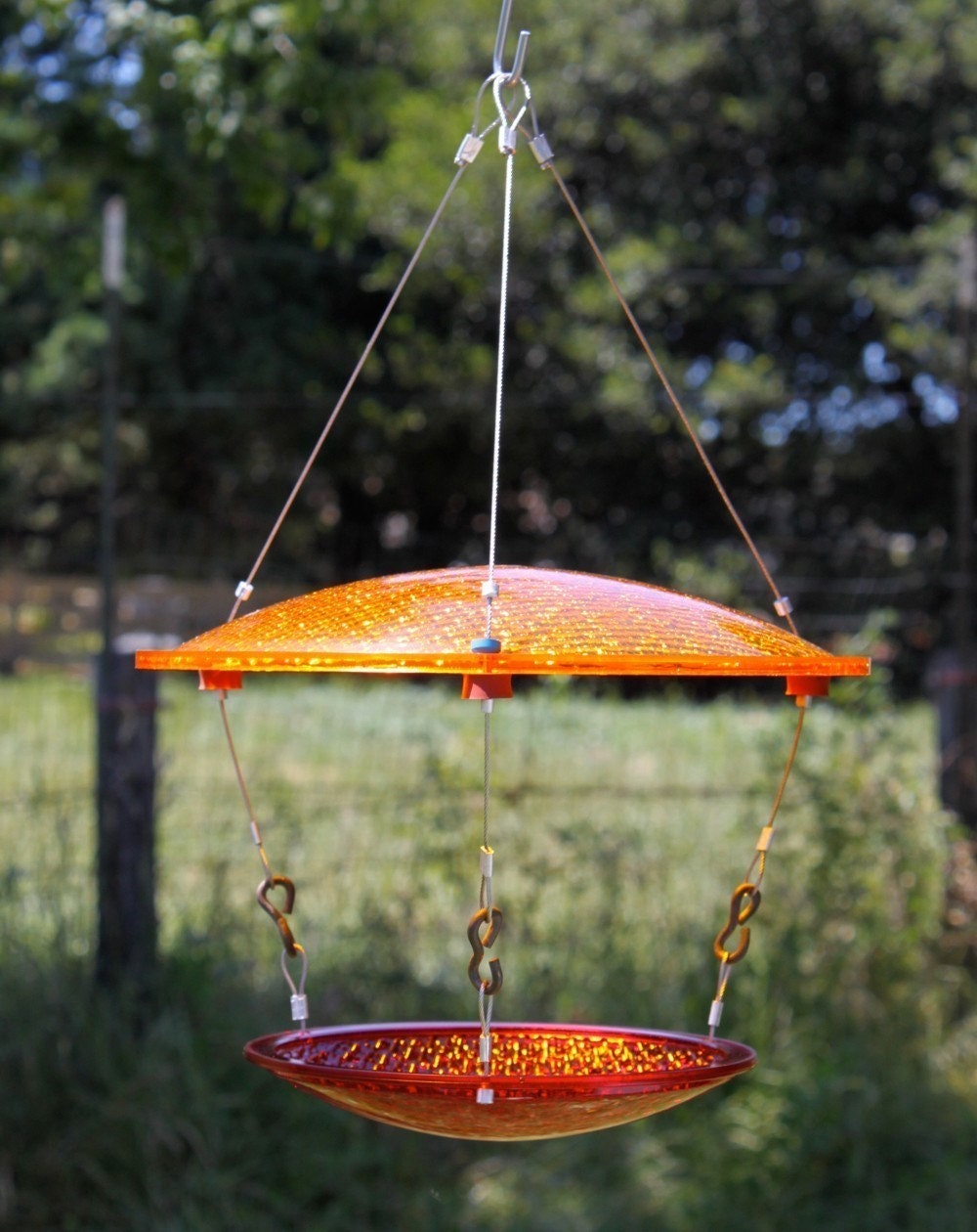 Bird feeder upcycled traffic light eco friendly recycled