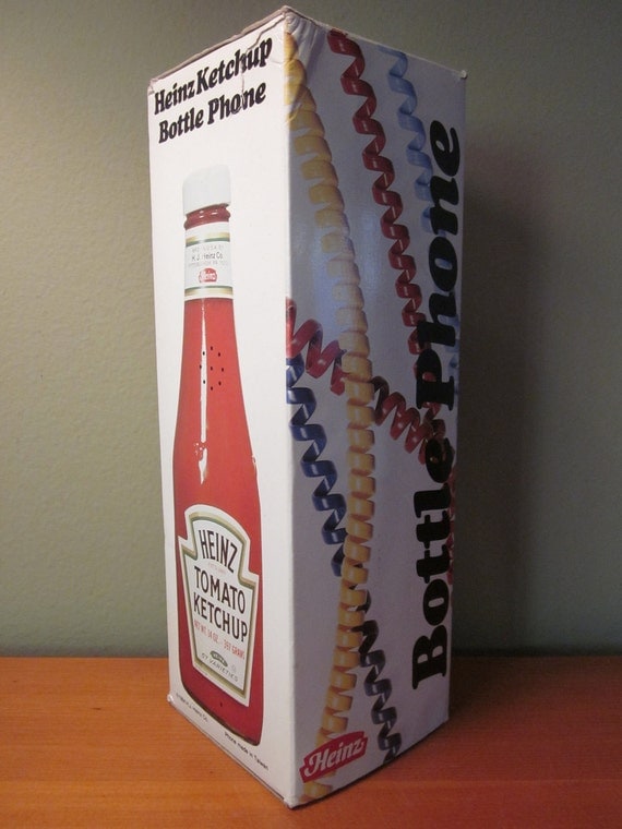 Vintage New in Box Retro Heinz Ketchup Bottle Telephone
