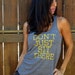 Don't Just Sit There. Burnout Flowy Racerback Tank Size LARGE