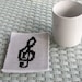 Knit Music Mugrug Coaster