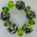 Steel Riverside...... Lampwork bead set by Pixie Willow Designs