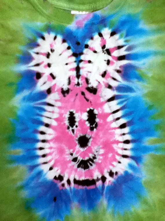 Easter bunny rabbit tie dye tshirt shirt size youth medium