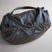 Dark brown satchel leather bag - SALE