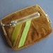 Suede leather wallet - pumpkin orange