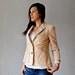ivory CORD blazer / 1970s SPORT coat