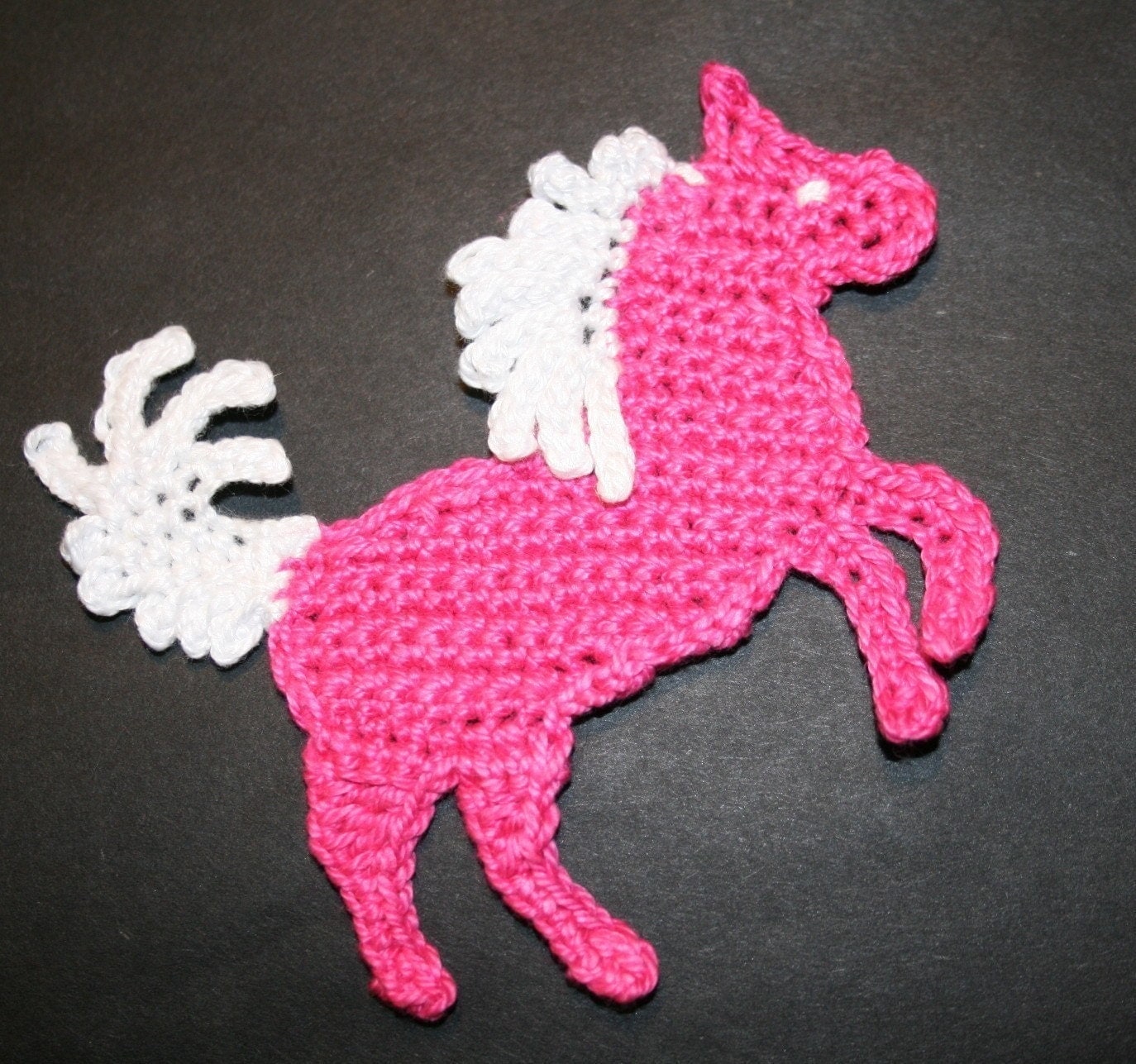 horse applique free crochet pattern Pattern Pony by Unicorn Etsy on nanasue Horse Crochet or