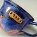 Personalized Custom Mugs \/ Handmade Wheel Thrown Stoneware Pottery
