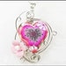Reserved for Jaymee52- Sterling Silver Polymer Clay Porcelain Wire Sculpted Pendant- 'Blossoms of Joy'