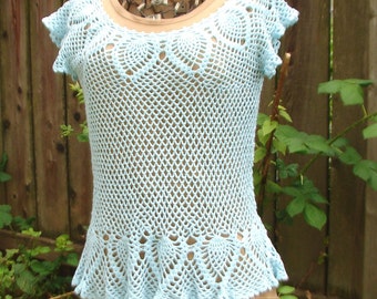 Items similar to Pineapple Priss Crochet Top Pattern on Etsy