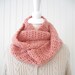 Crochet infinity scarf romantic rose