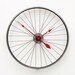 Recycled Bike Wheel clock