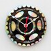 Clock made from a recycled Shimano Bike cassette gear