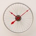 Recycled Bike Wheel clock
