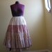 50% OFF - Country Red and Cream Tiered Ruffle Maxi Skirt/Dress - XL