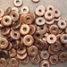25 Mykonos Greek Ceramic Beads Bronze 8mm Spacers