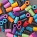 10 BRIGHT ASSORTMENT Greek Ceramic Beads Small Tube 6x10mm