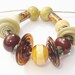 Autmn Collection of Glass and Greek Ceramic Beads (21) - Handmade Lampwork Beads SRA