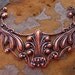 New Sale..Antique Copper Art Nouveau Pendant - Trinity Brass Co.