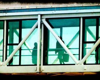 Aqua Structure Photograph--Skybridge--Fine Art