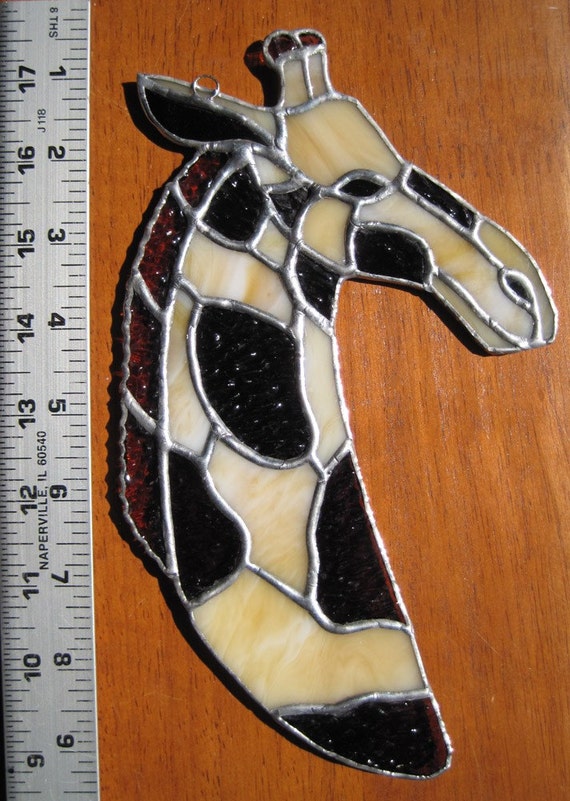Stained Glass Giraffe Suncatcher