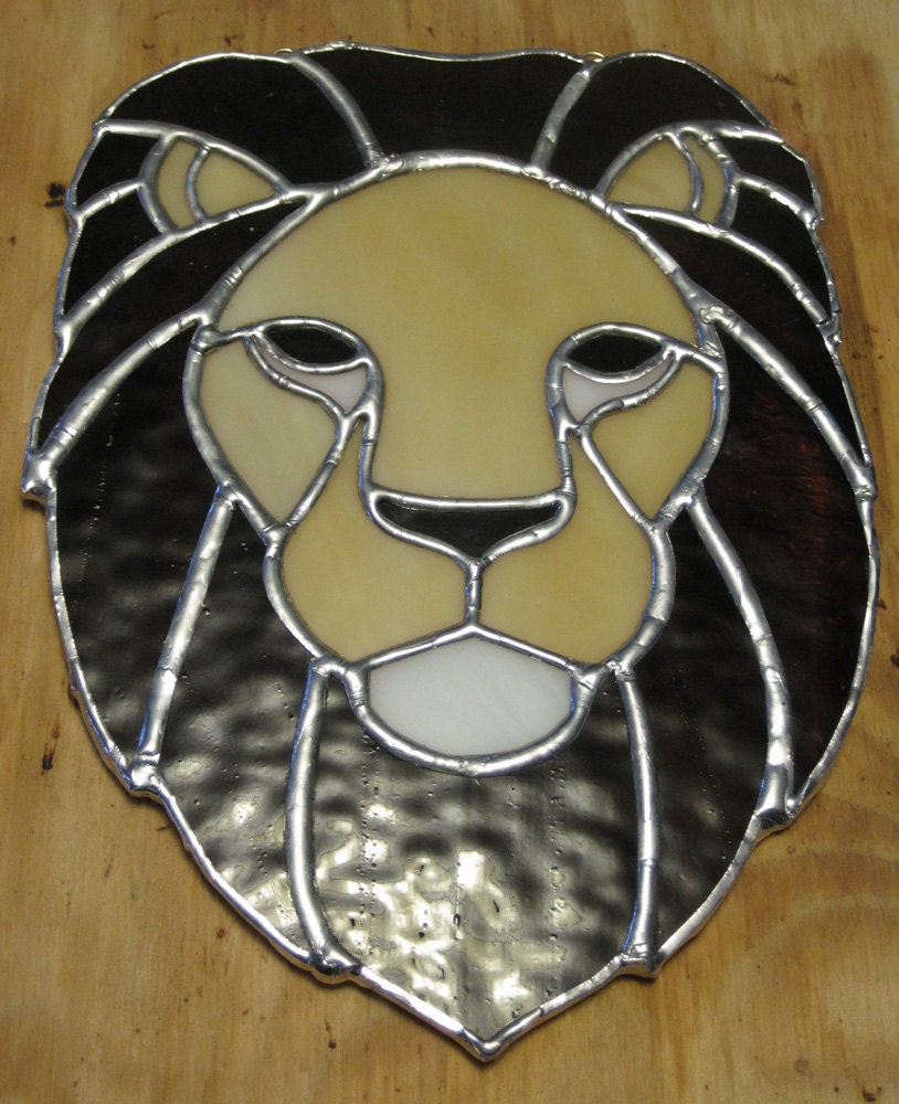 Stained Glass Lion Suncatcher