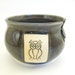 Yarn Bowl Knitting Bowl Yarn Holder Gray Owl Ceramic Bowl