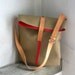 Bag Raw Edge Cotton Leather