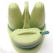 Vintage Salt and Pepper set Atomic Mid Century Mod Plastic