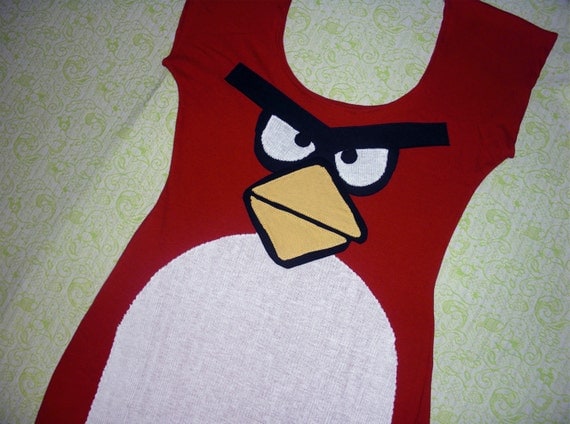 Items similar to the red angry bird dress made to order on Etsy