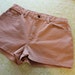vintage pink blush lace shorts