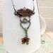 No.5890- Specimen Collection - Steampunk Necklace Series in Silver, Skeleton Key
