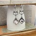 DragonFly Earrings - Clear Crystal NeoVictorian Silver Jeweled Dangles