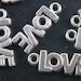 38 silver love charms reserved for lexirosie15