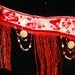 Red Pink Snake Charmers Belly Dance BELT SALE Egypyian Glass Fringe alternative gothic ragdoll fusian dancers